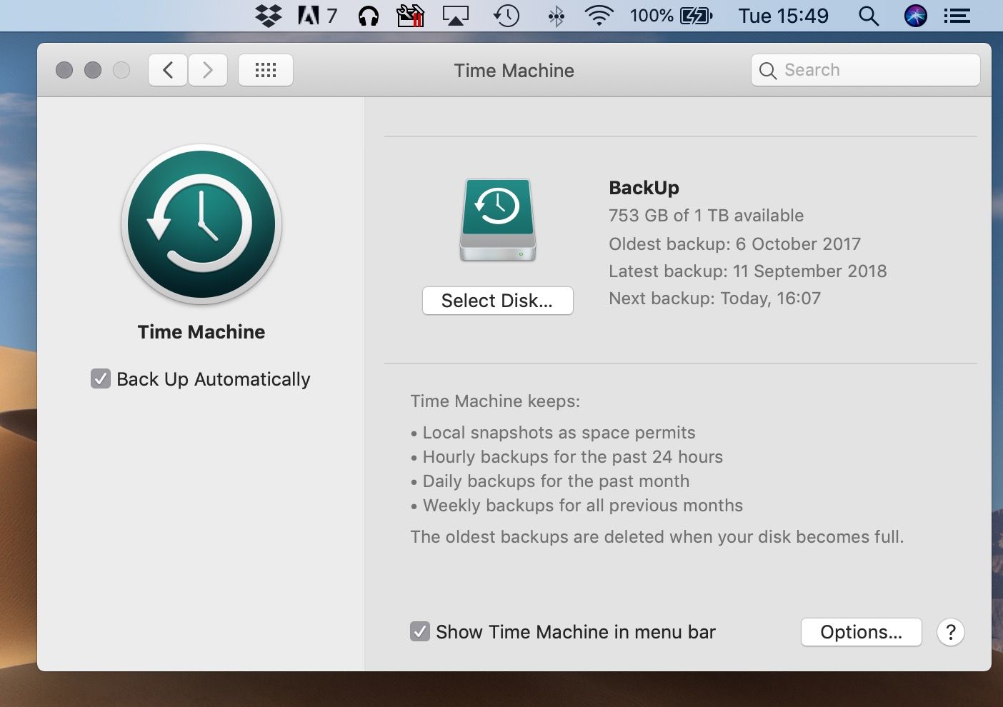 Backup mac to external hard drive